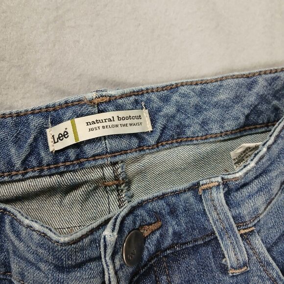 Lee Natural Bootcut Jeans Just Below Waist Denim Pockets Stretch Womens size: 10 - Picture 8 of 9